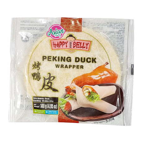 Happy Belly Frozen Peking Duck Wrap 140g 6"" [15cm] 10pcs