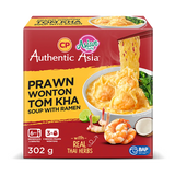 CP Frozen Tom Kha Prawn Wonton Noodle Bowl - 302g