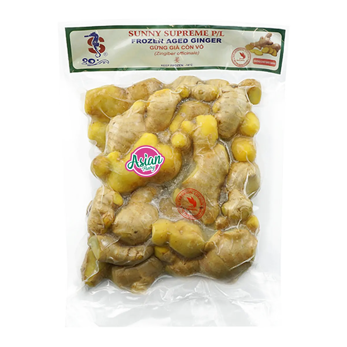 Sunny Seafood Frozen Aged Ginger Skin On 1kg
