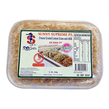 Sunny Seafood Frozen Minced Lemongrass & chilli 120g