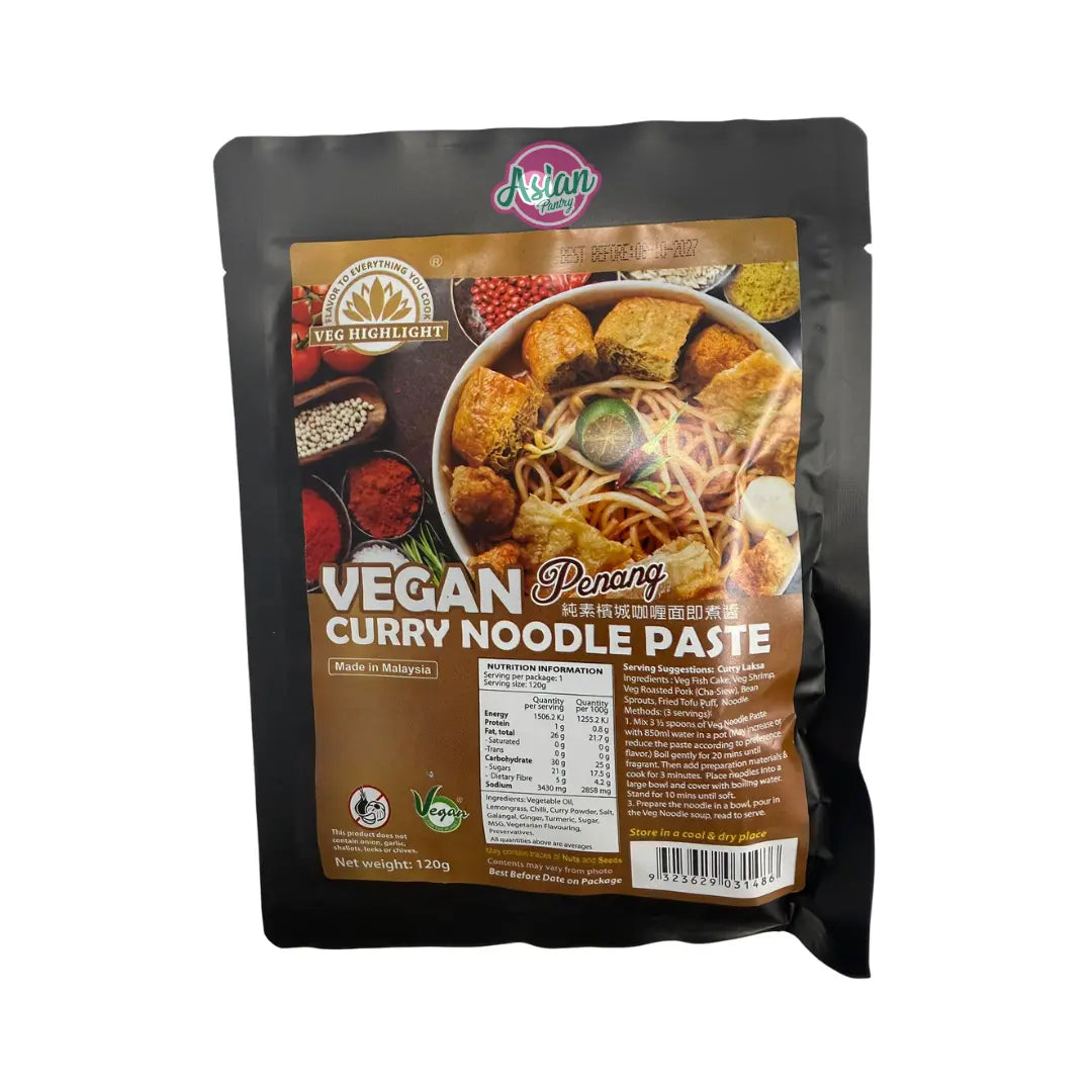 Veg Highlight Vegan Penang Curry Noodle Paste 120g