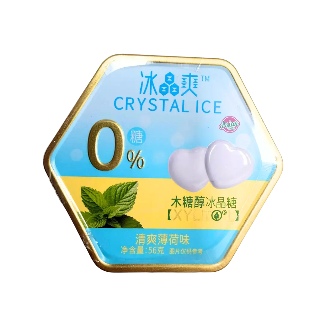 Ice Crystal Candy in Tin Refreshing Mint Flavour 56g (BBD:19/04/2027)