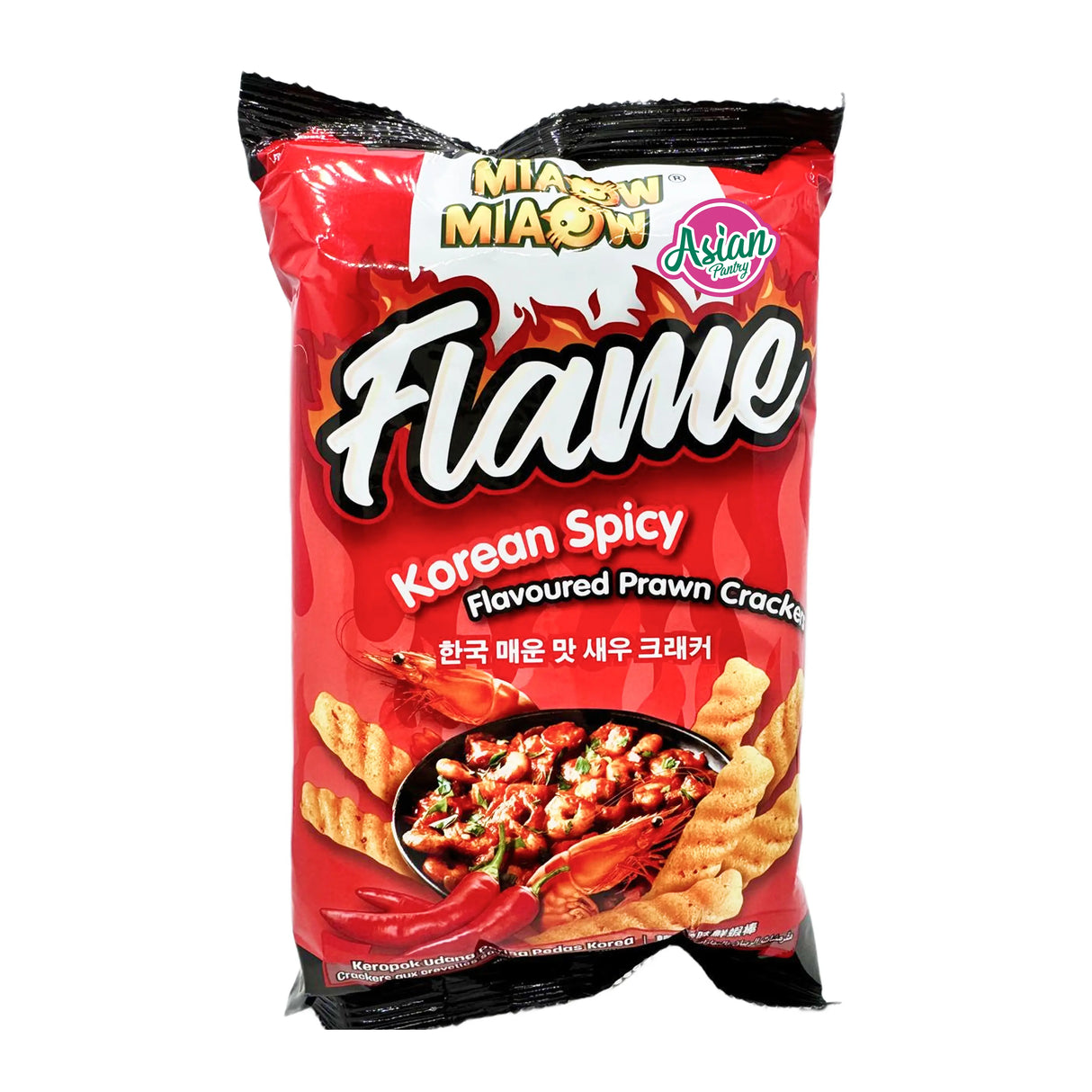 Miaow Miaow Korean Spicy Flavoured Prawn Crackers 50g