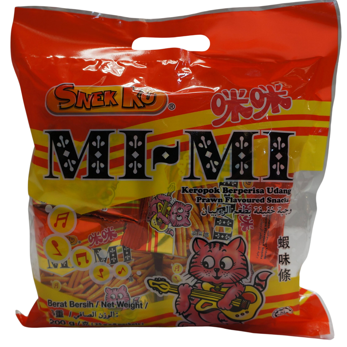 Snek Ku Mi Mi 虾零食 8 包 200g