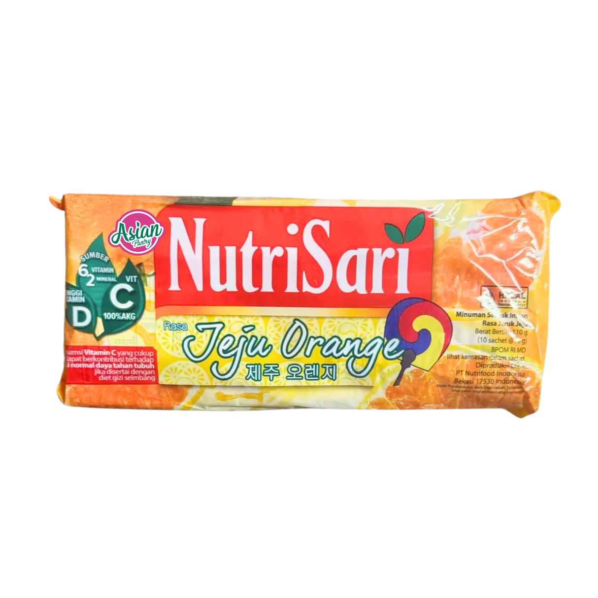 Nutrisari Instant Fruit Drink Powder Jeju Orange 110g