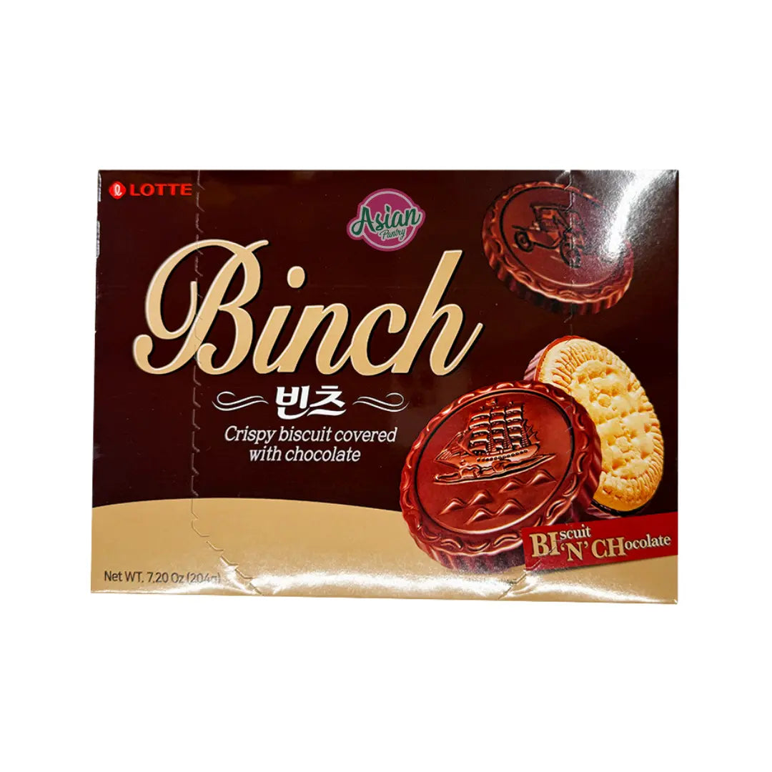 Lotte Binch Crispy Biscuit Covered with Chocolate 204g