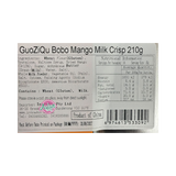 GuoZiQu Bobo Mango Milk Crisp 210g