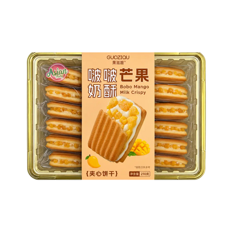 GuoZiQu Bobo Mango Milk Crisp 210g