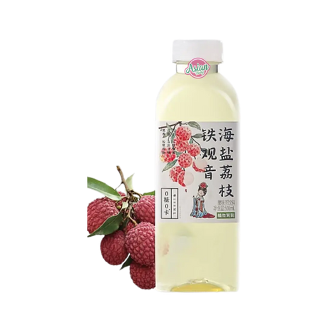Zhiwu Jiadao Sea Salt Lychee Tieguanyin Sugar-Free Tea 500ml