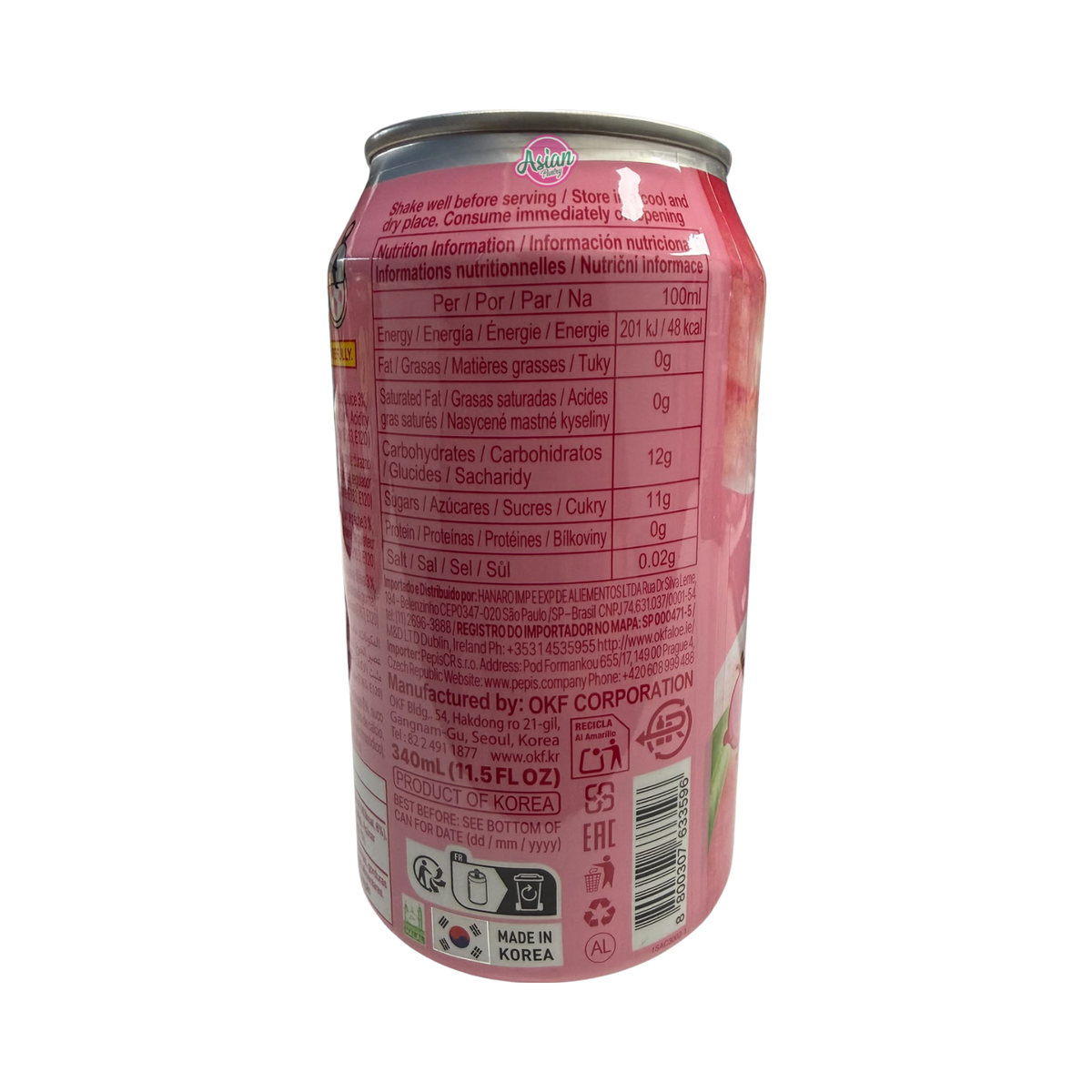 OKF Big Ball Peach Drink 340ml