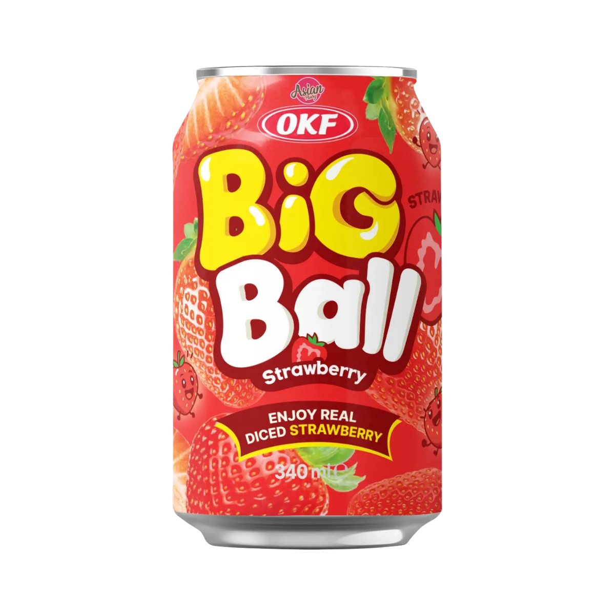 OKF Big Ball Strawberry Drink 340ml