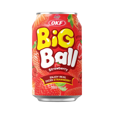 OKF Big Ball Strawberry Drink 340ml