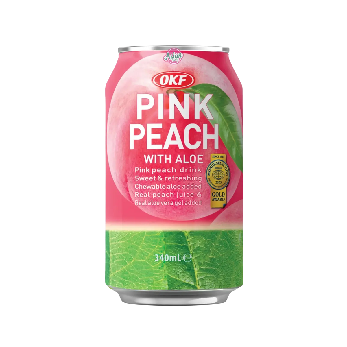 OKF Peach Drink with Aloe Vera 340ml