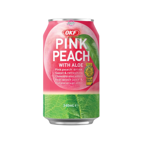 OKF Peach Drink with Aloe Vera 340ml