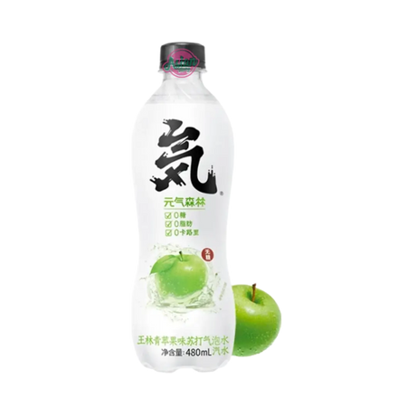 Genki Forest Green Apple Sparkling Water 480ml