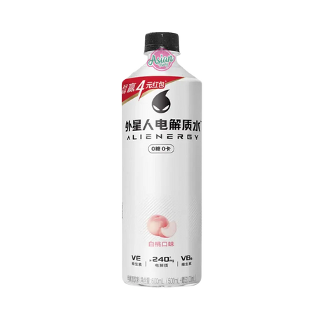 Genki Forest Alienergy White Peach Electrolyte Water 600ml