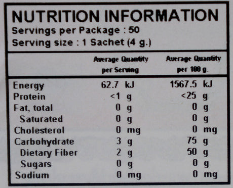No. 1 Thai Tea Mix Tin 200g Back