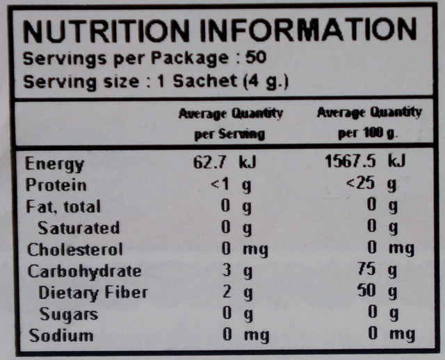 No. 1 Thai Tea Mix Tin 200g Back