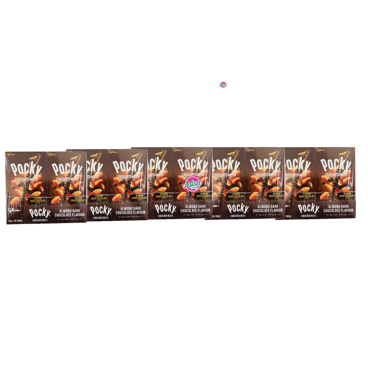 Glico Pocky Dark Chocolate Almond Kacang Hancur 25g