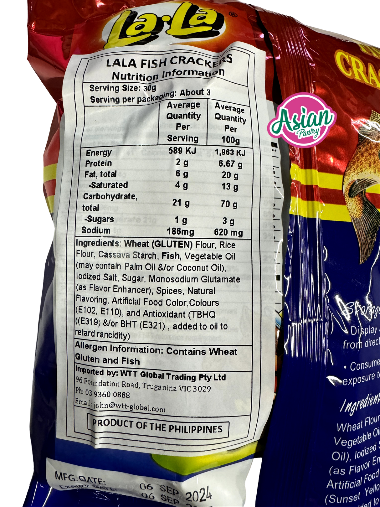 LaLa Fish Crackers 100g