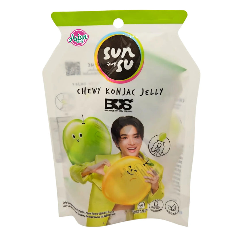 Sunsu Chewy Konjac Jelly Apple & Orange Flavour 96g
