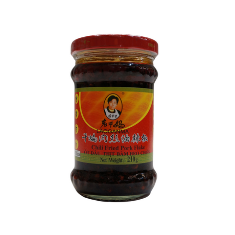Laoganma Chilli Fried Pork Flake 210g Front