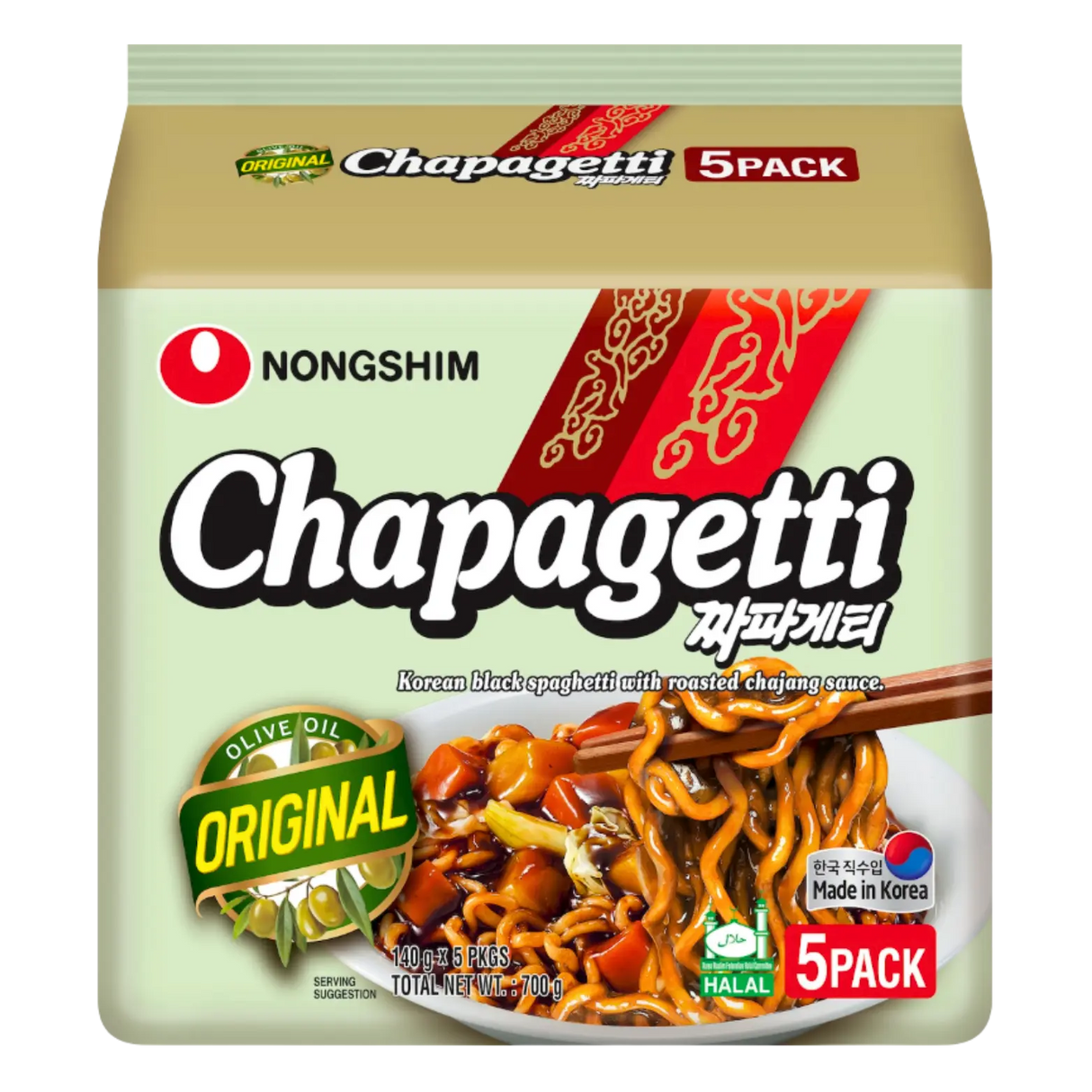 Nongshim Chapagetti 黑豆面 5包 700g