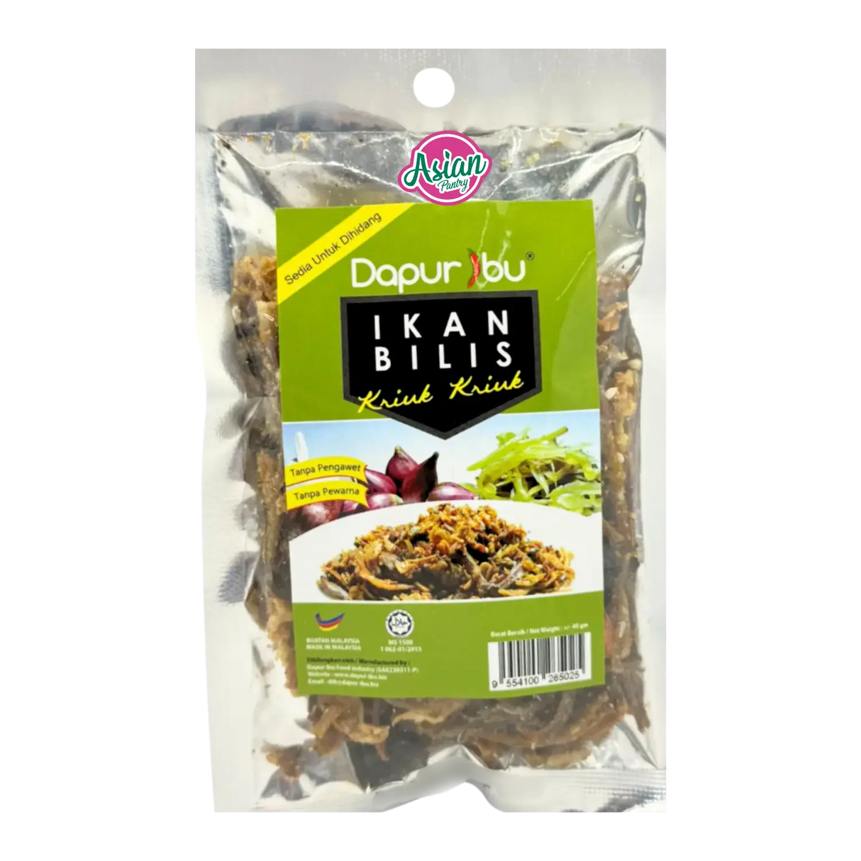 Dapur Ibu Ikan Bilis（脆皮凤尾鱼）40g