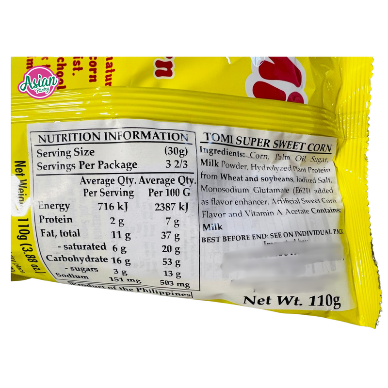 Stateline Tomi Super Sweet Corn Chips 110g