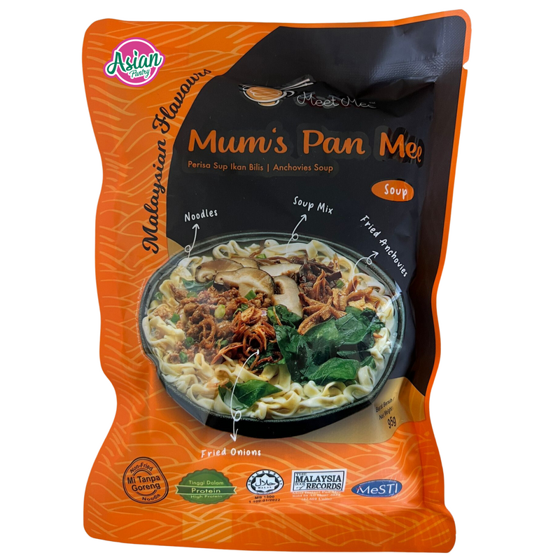 Meet Mee Mum's Pan Mee (Soup) - Thick Noodle 95g
