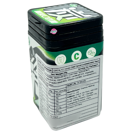 Ice Crystal Coconut Shell Charcoal Gum (Watermelon Flavour) 30g