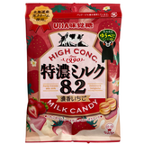 UHA Tokuno Milky 8.2 Gula-gula Strawberi 75g