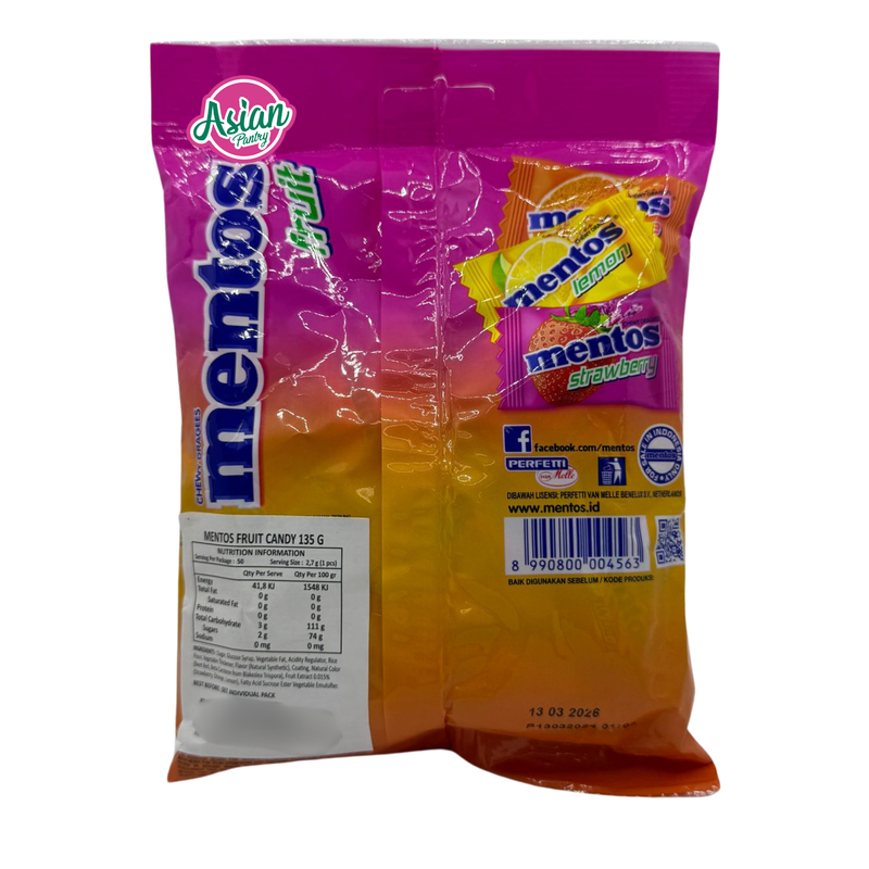 Mentos Fruit Candy Tin 135g