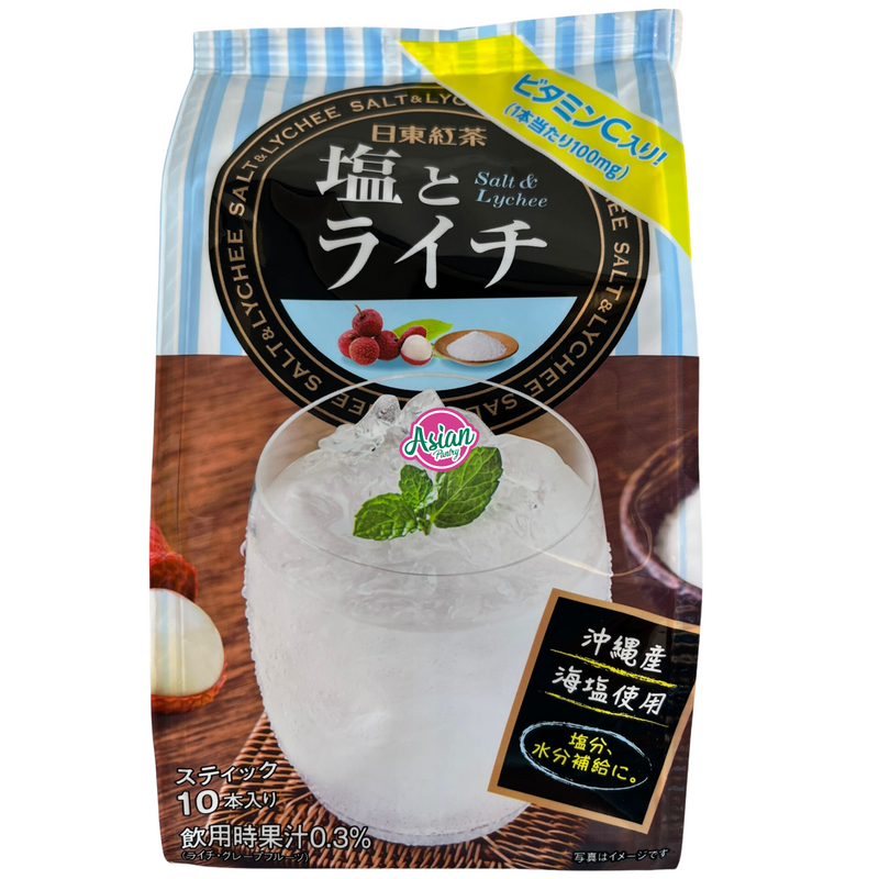 Nittoh-Tea Salt and Lychee Drink 10P (Instant) 100g