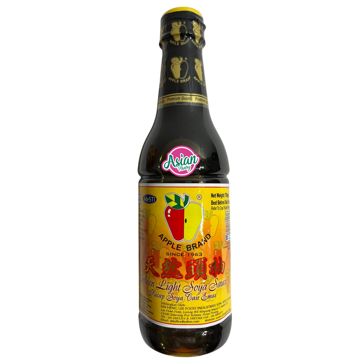 Kicap Kicap Ringan Emas Jenama Apple 700g