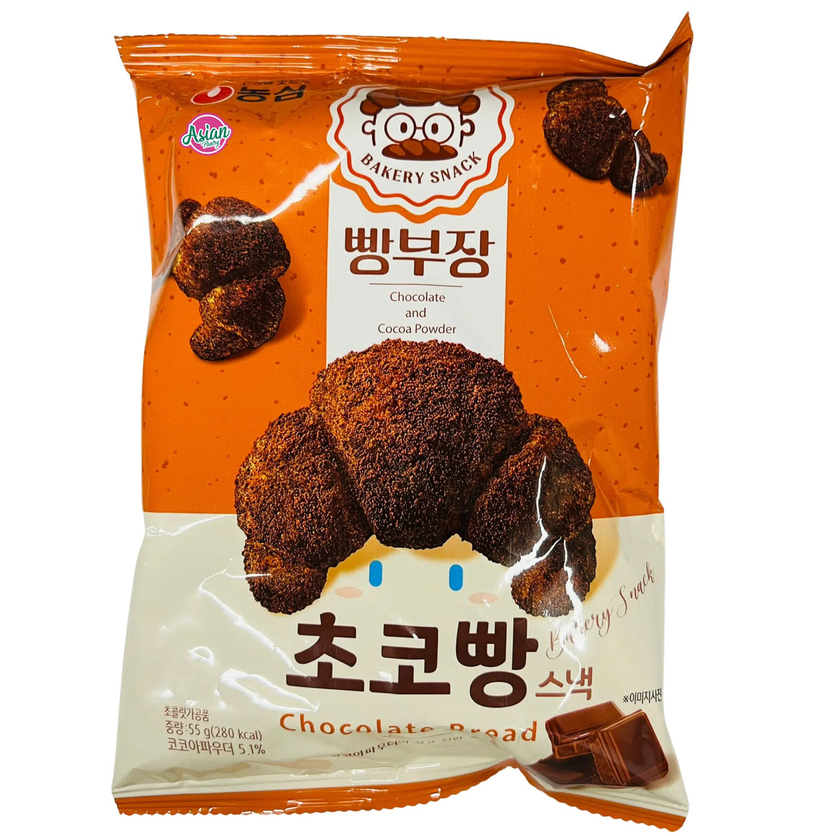 Roti Coklat Snek Baker Nongshim 55g