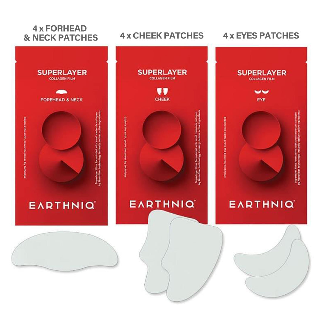 Earthniq Collagen Film Mask 4pk - Back