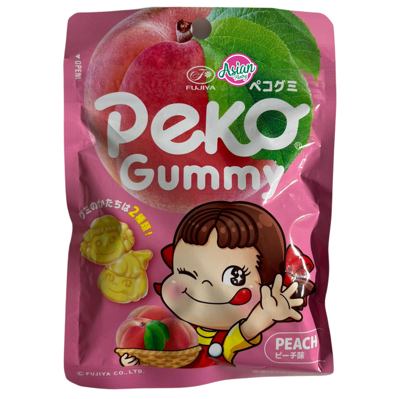 Fujiya Peko Gummy Peach Flavour 50g