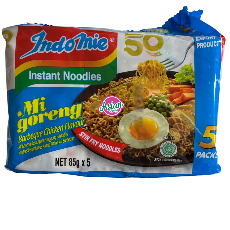Indomie Mi Goreng Instant Noodles BBQ Chicken 5packs 425g