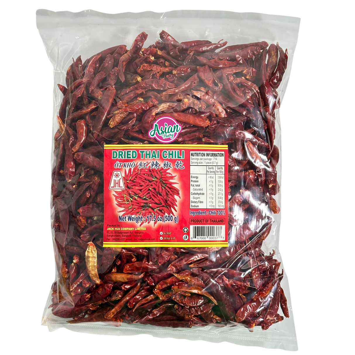 JHL Dried Thai Chilli  500g
