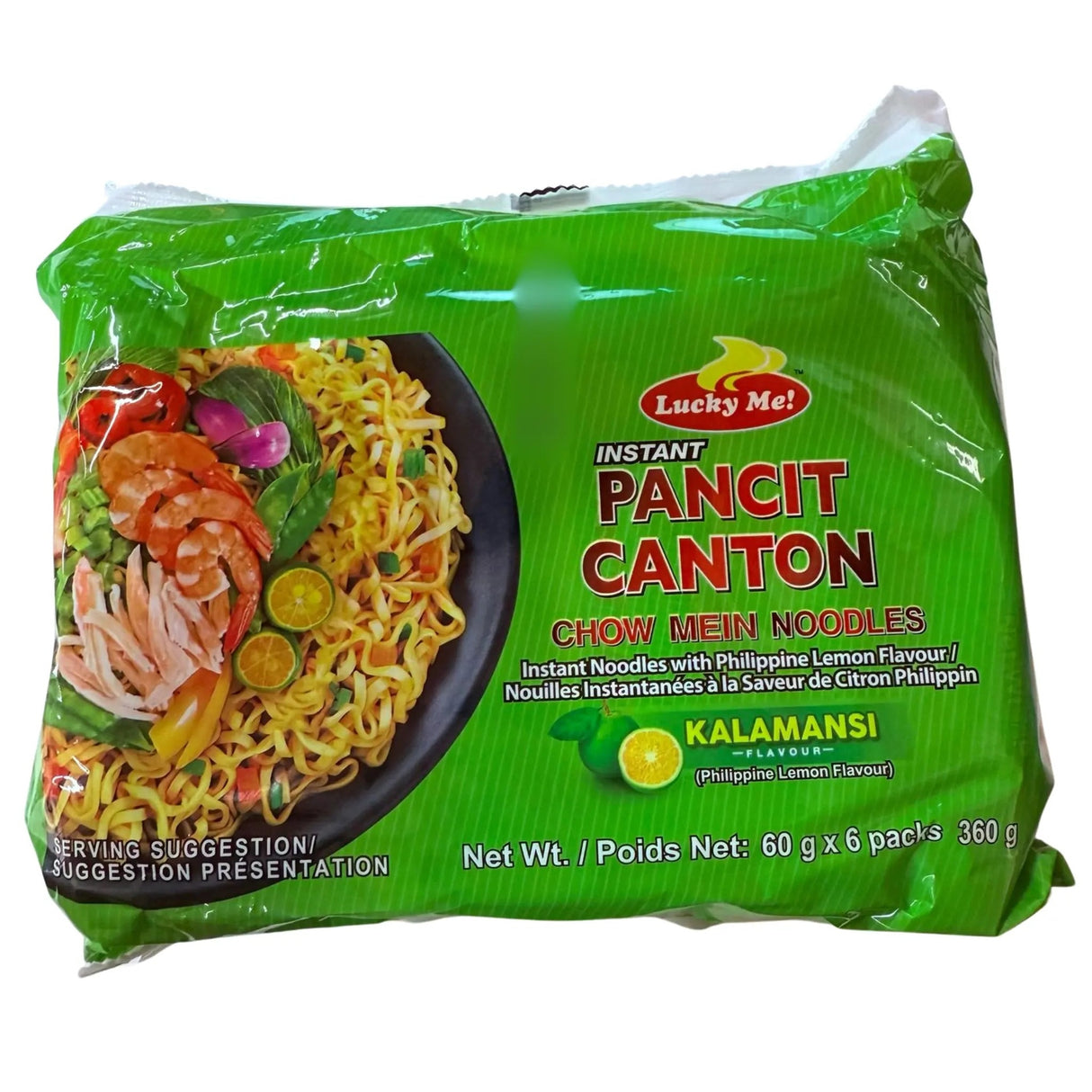 Lucky Me! Instant Pancit Canton Fried Noodles Kalamansi Citrus Flavour 60g