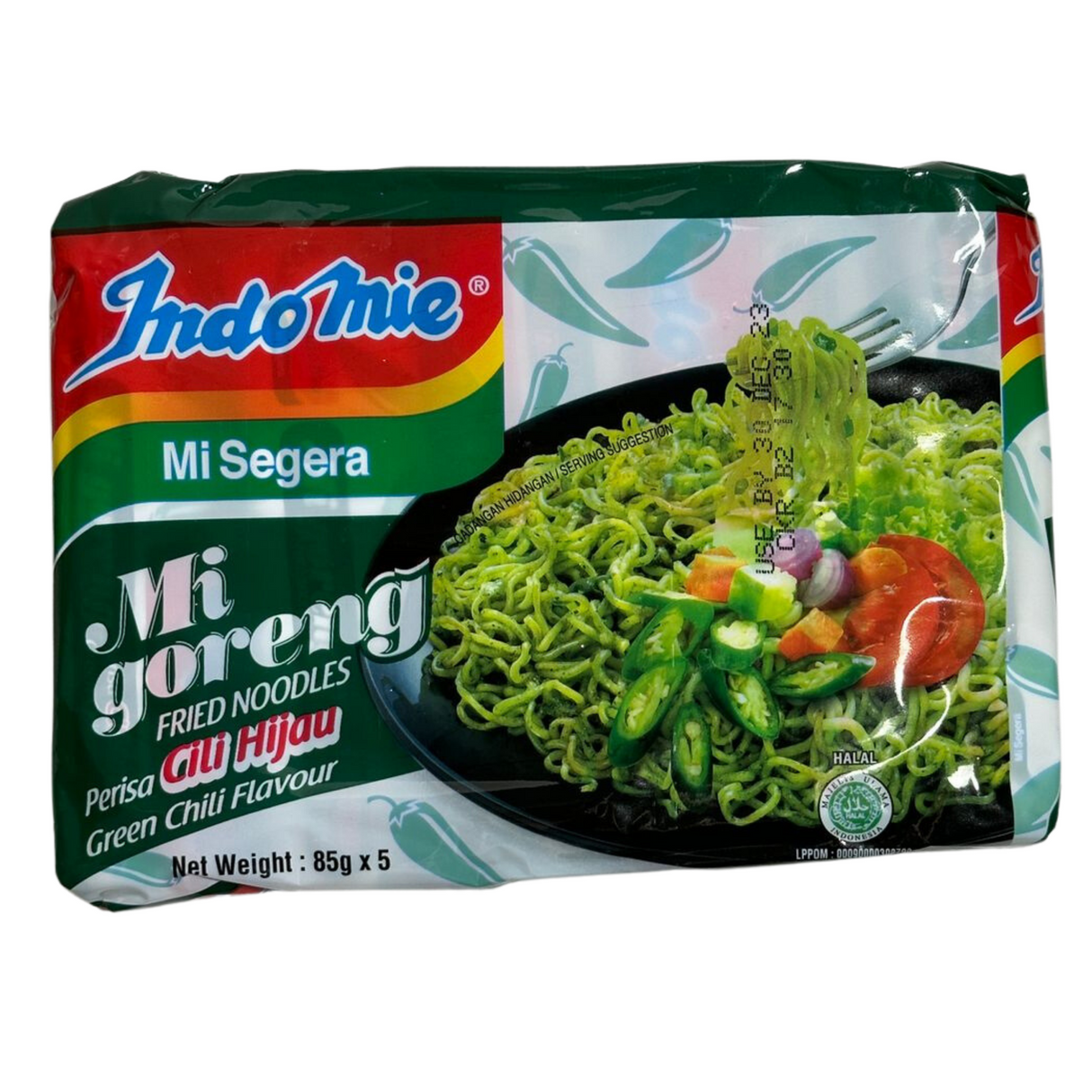 Indomie Mi Goreng Cili Hijau Mee Goreng Segera 5pk 425g