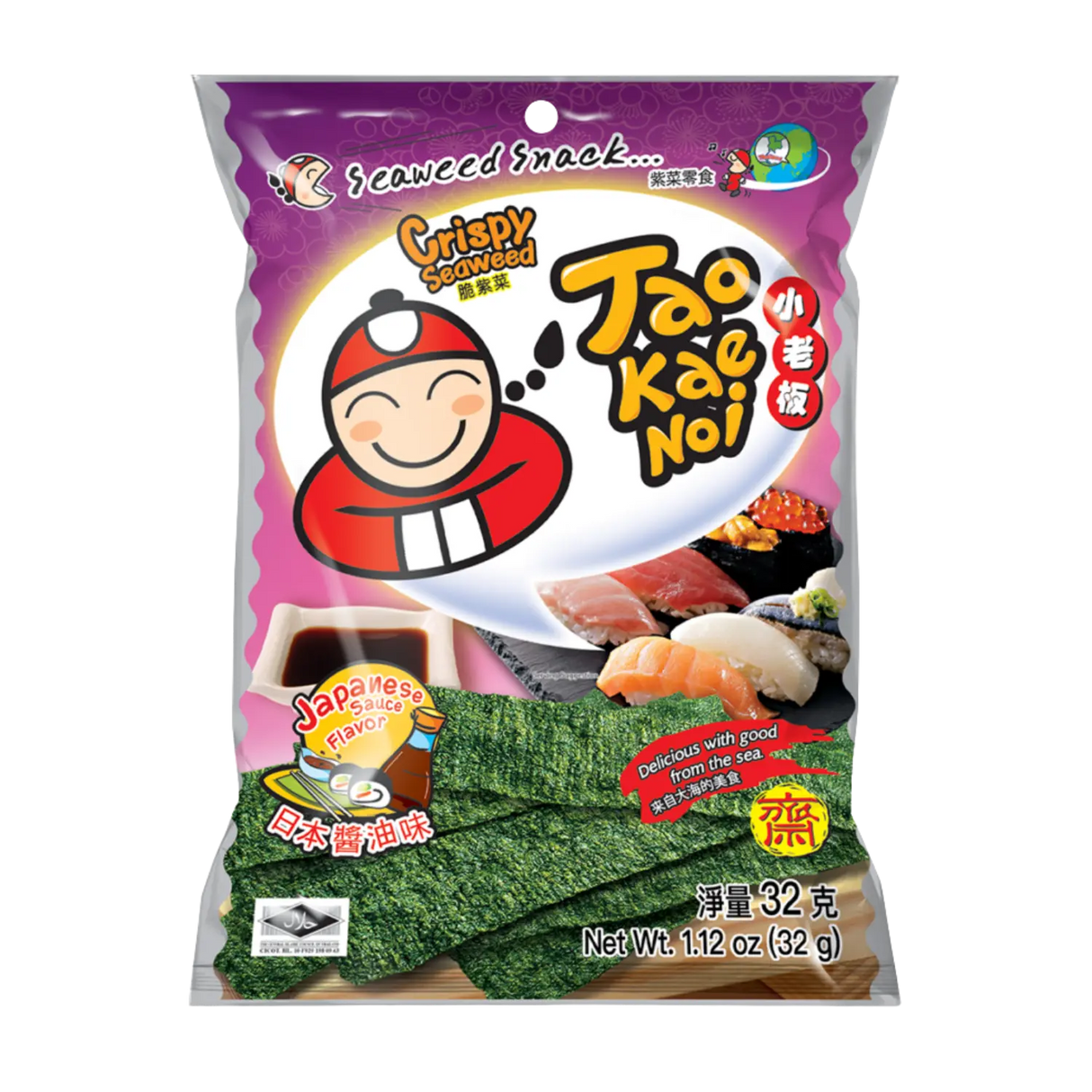 Tao Kae Noi Crispy Seaweed Japanese Sauce Flavour 32g