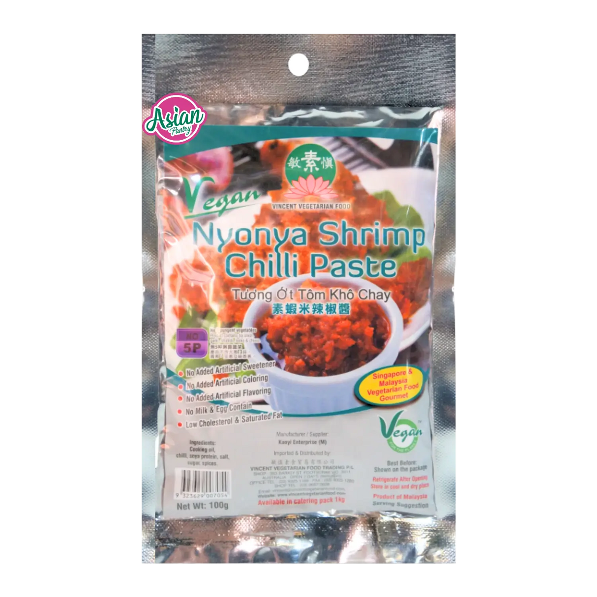VVF Nyonya Shrimp Chilli Paste 100g