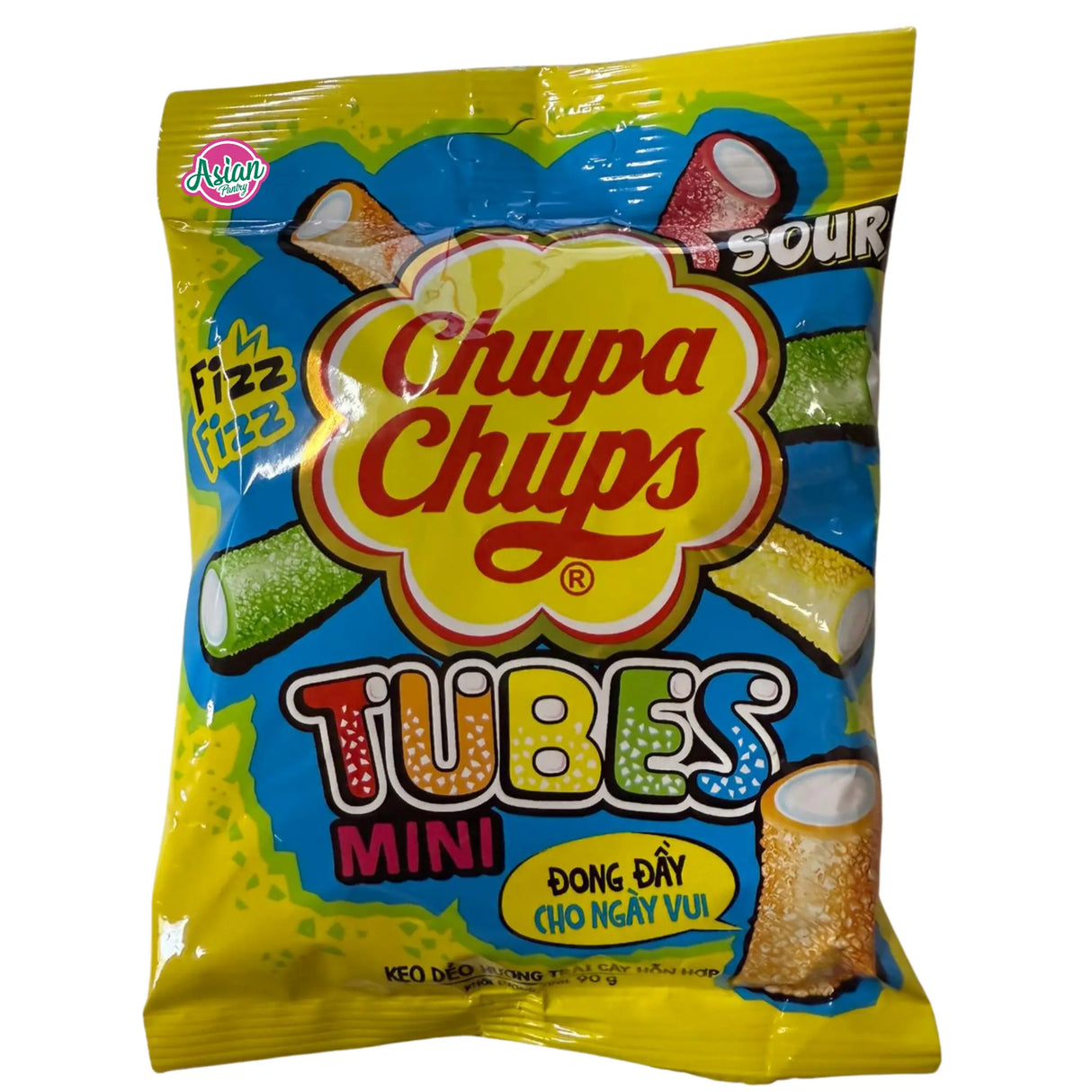Chupa Chups Tubes Mini Jelly Candy - Perisa Buah Campuran 90g