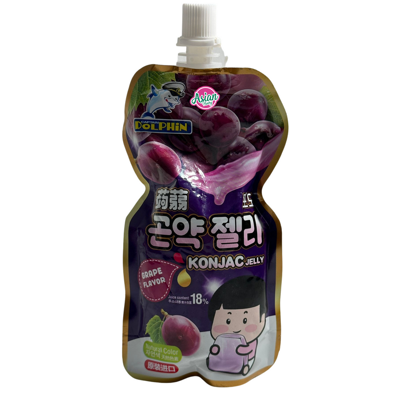 Dolphin Konjac Jelly Grape Flavour 130g