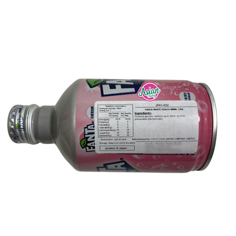 Fanta White Peach Can 300ml