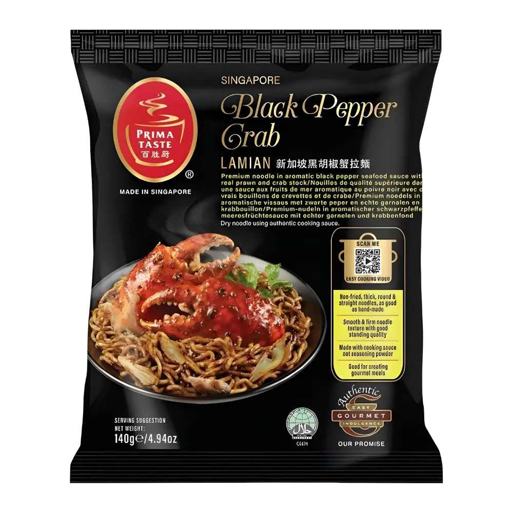Prima Taste Singapore Black Pepper Crab Lamian 180g