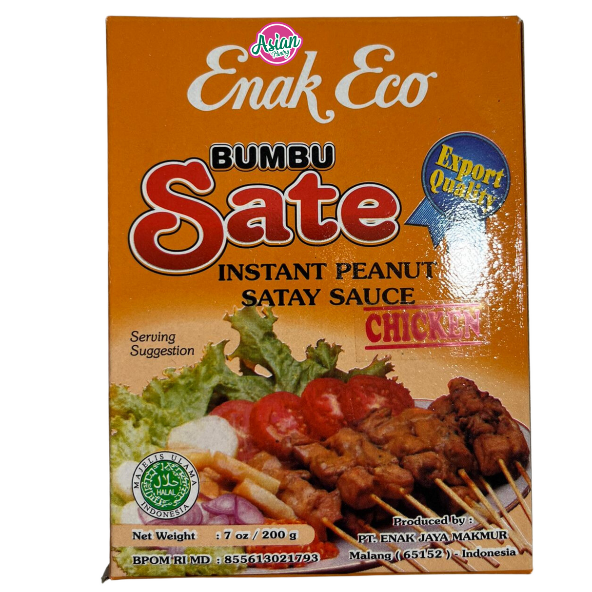 Enak Eco Bumbu Sate Sate Kacang Segera Sambal (Ayam) 200g