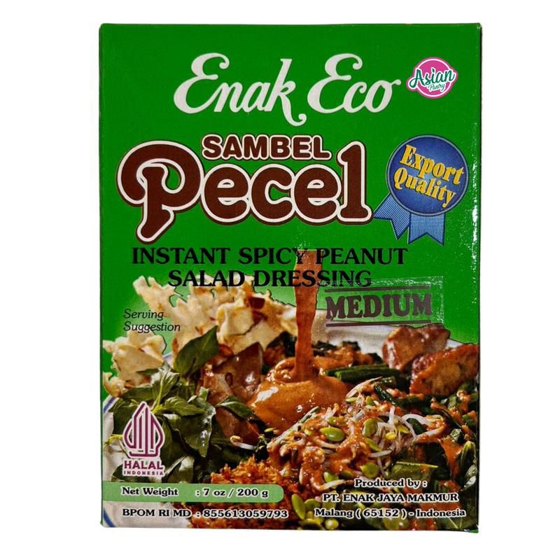 Enak Eco Sambel Pecel Instant Spicy Peanut Salad Dressing Medium 200g